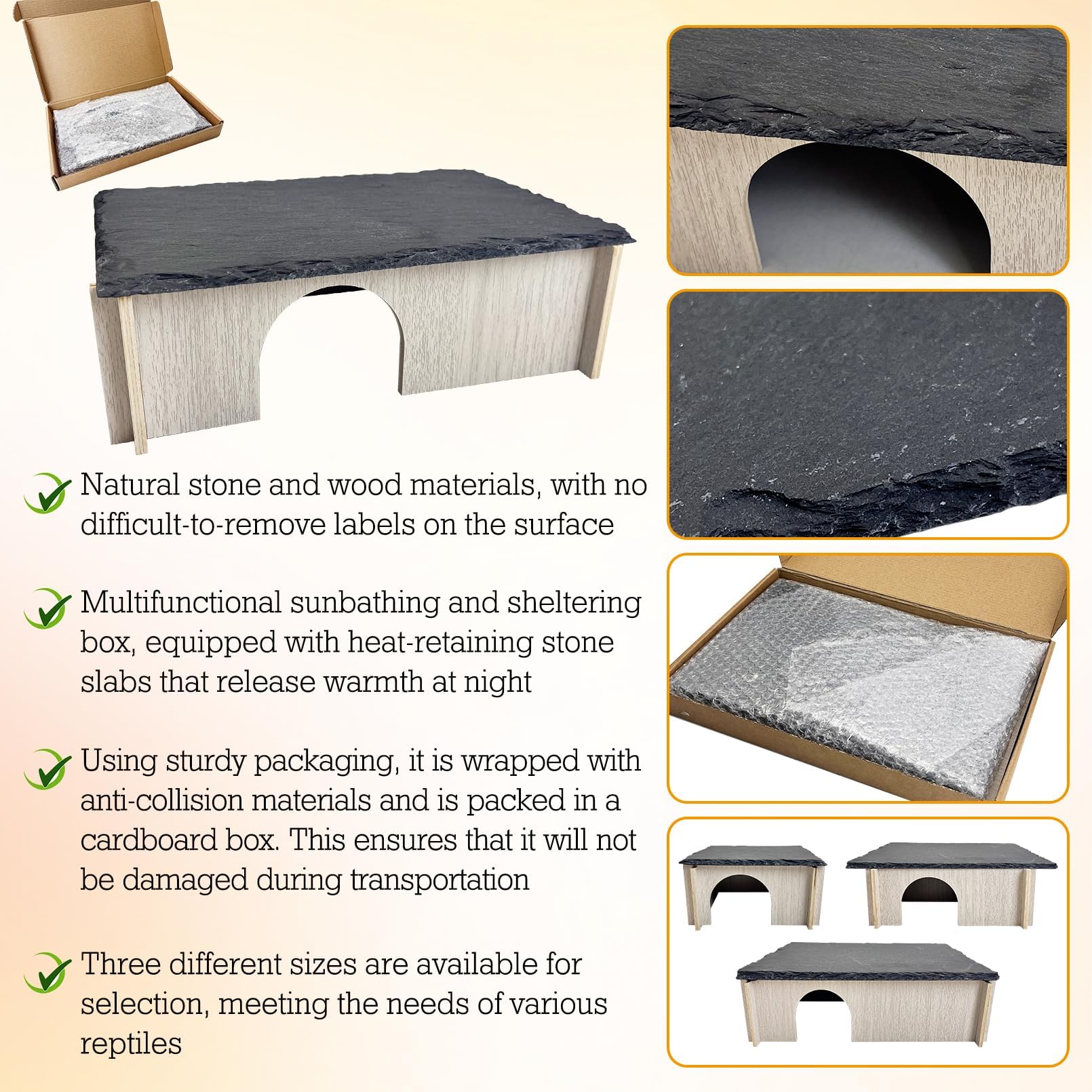 PINVNBY versatile reptile tank accessory for multiple species.