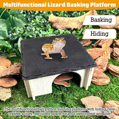 PINVNBY wooden frame with anti-slip base keeps platform stable.