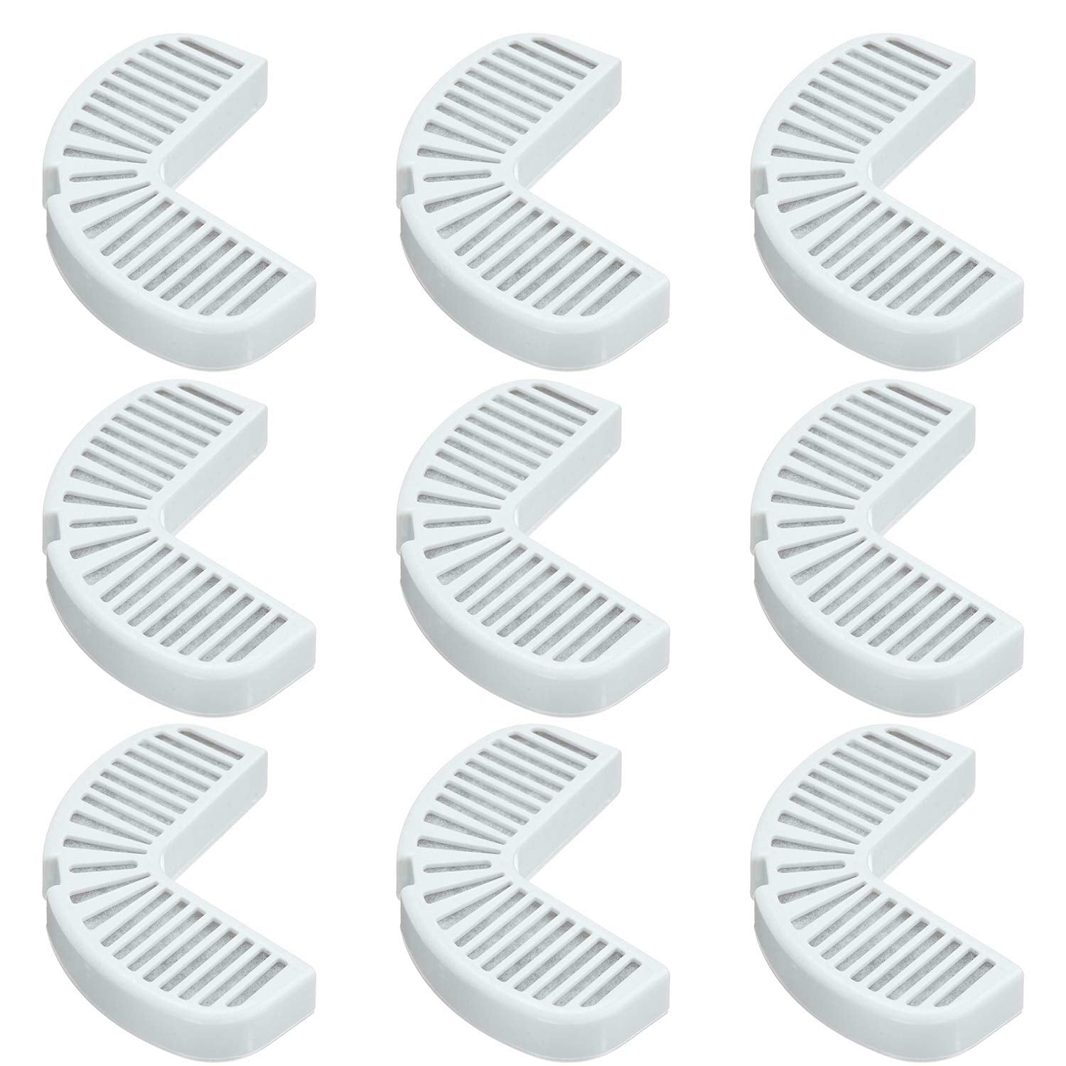 Pioneer Pet replacement filters for fountains showcase 3-layer filtration capturing debris