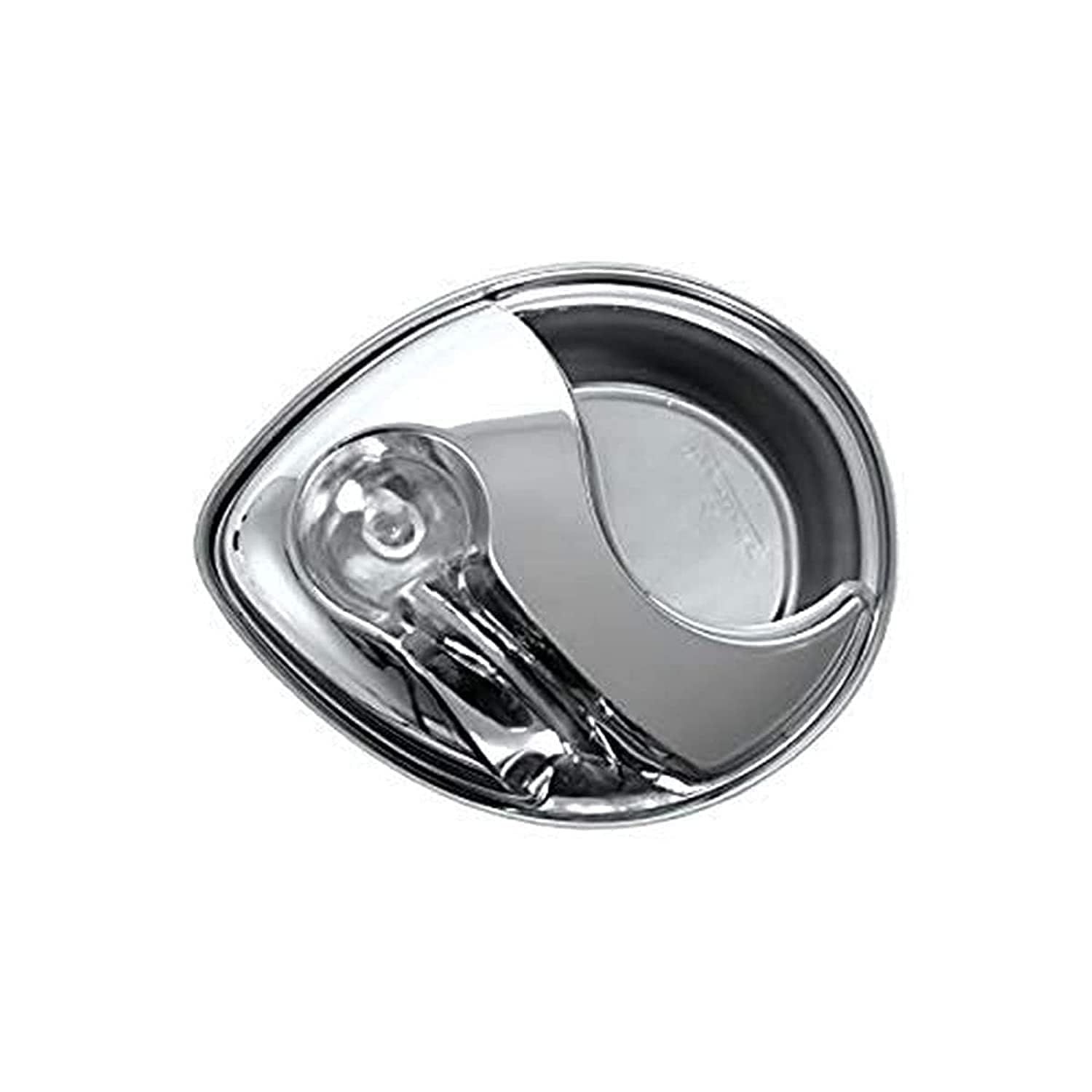 Replaceable charcoal filter preserves water freshness in Pioneer Pet stainless steel fountain