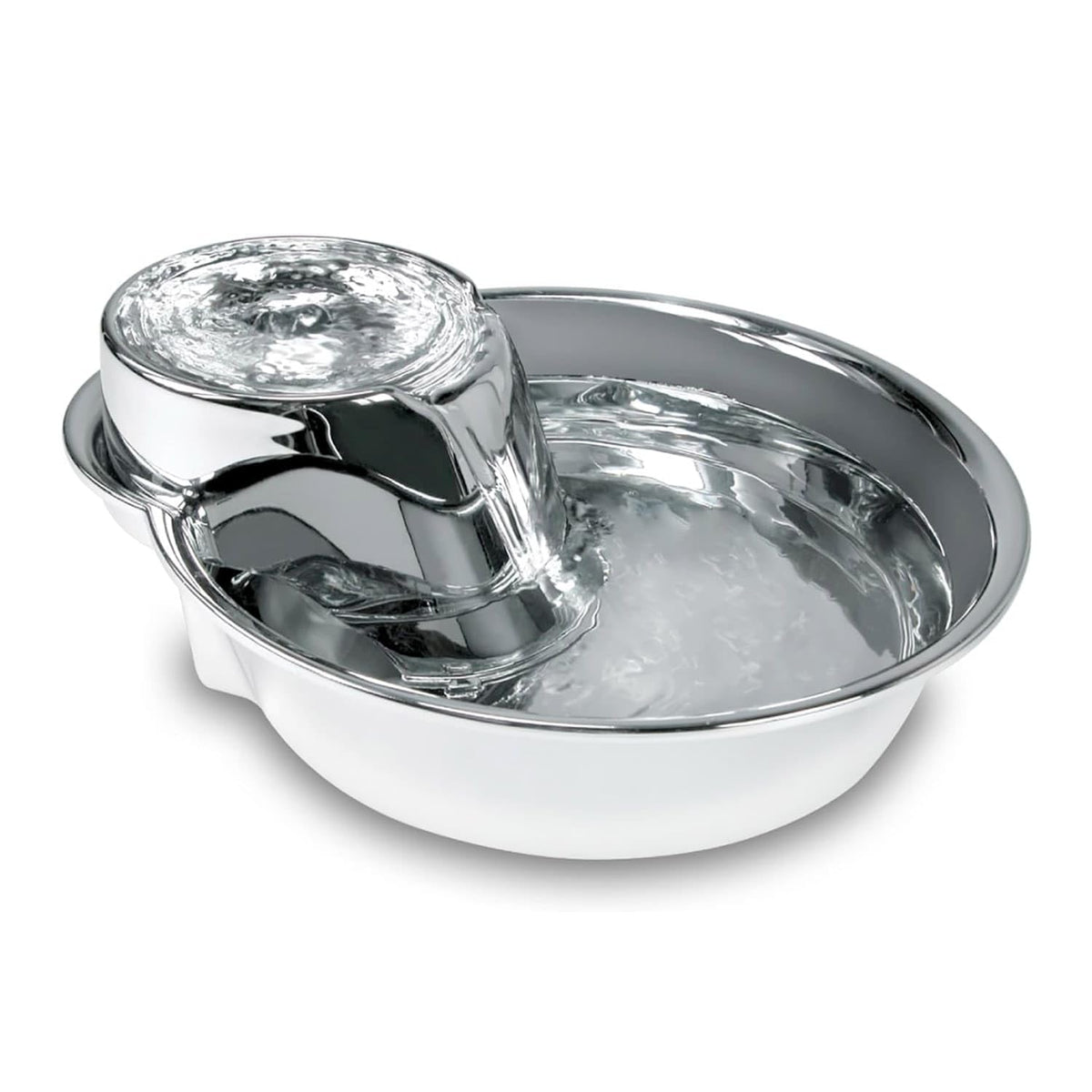 Pioneer Pet stainless steel Raindrop fountain with 60oz capacity attracts pets to drink more