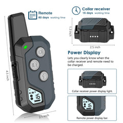 PIOUNS Shock Collar waterproof IP67 rating protects training in rain or mud.