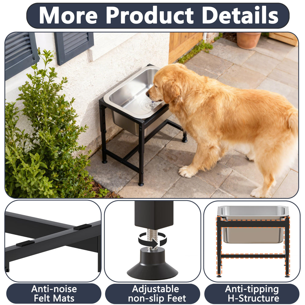Piskyet all-metal stand delivers durable, long-lasting support.