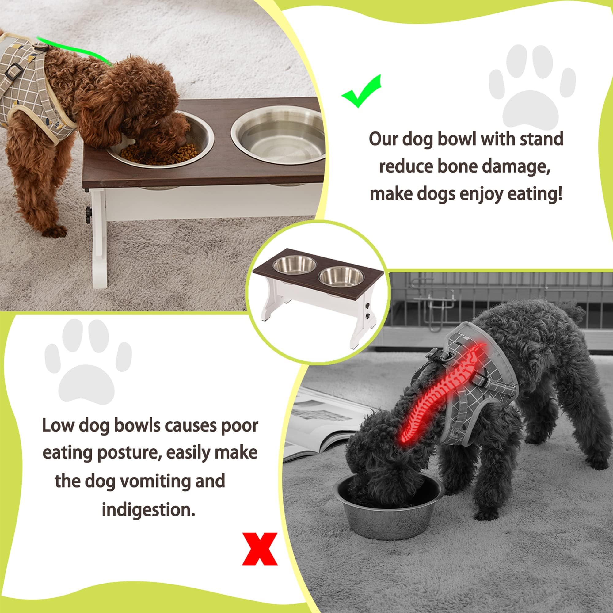 Piskyet anti-slip feet and sponge mats protect floors.