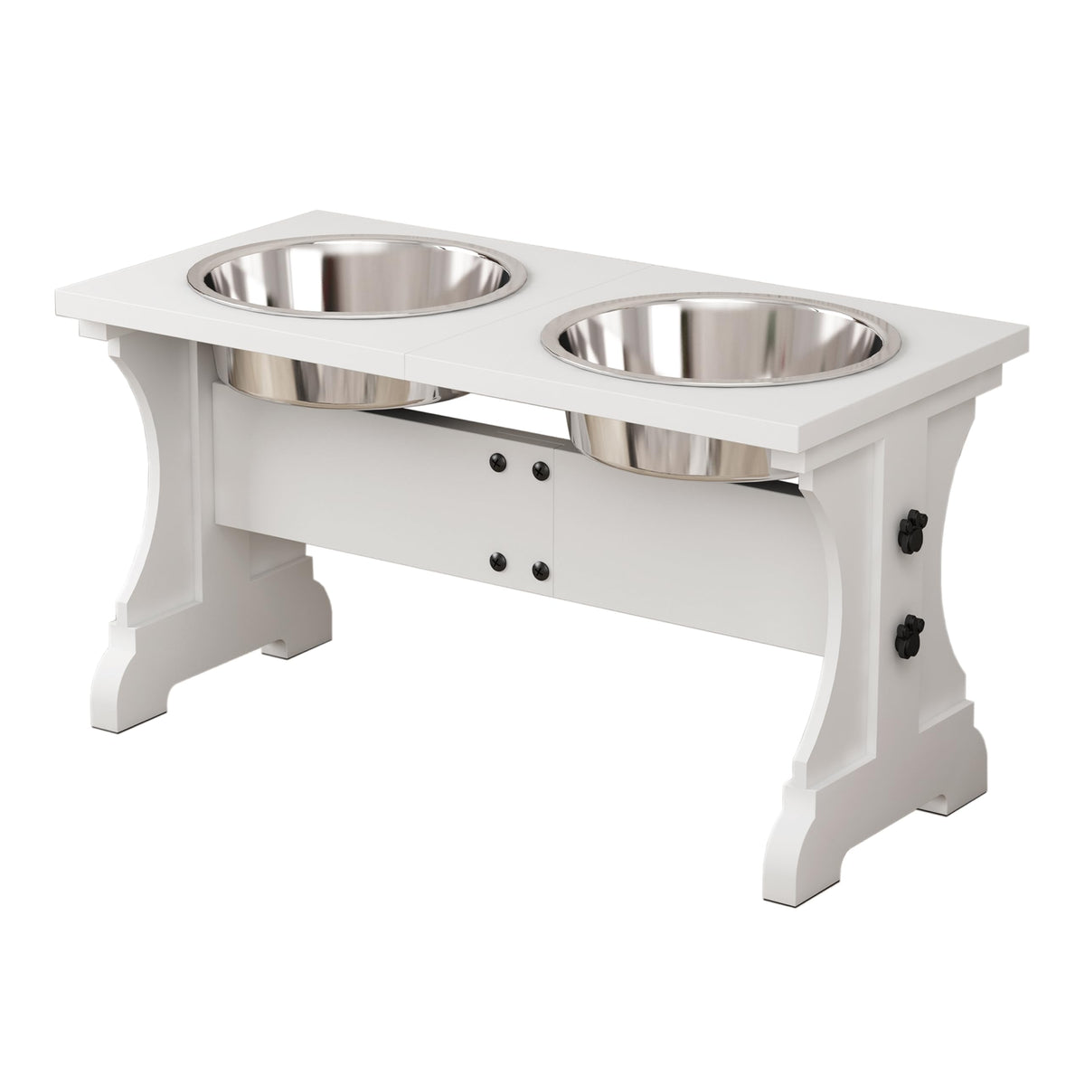 Piskyet elevated dog bowls stand promotes ergonomic feeding and style.
