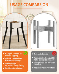 Piskyet raised stand with anti-slip feet prevents sliding