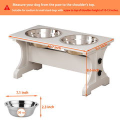 Piskyet two stainless steel bowls offer durable, hygienic dining.