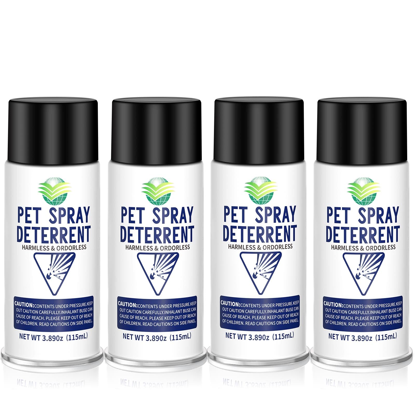 Piutezo cat deterrent refill front view showing 4-pack for safe indoor use