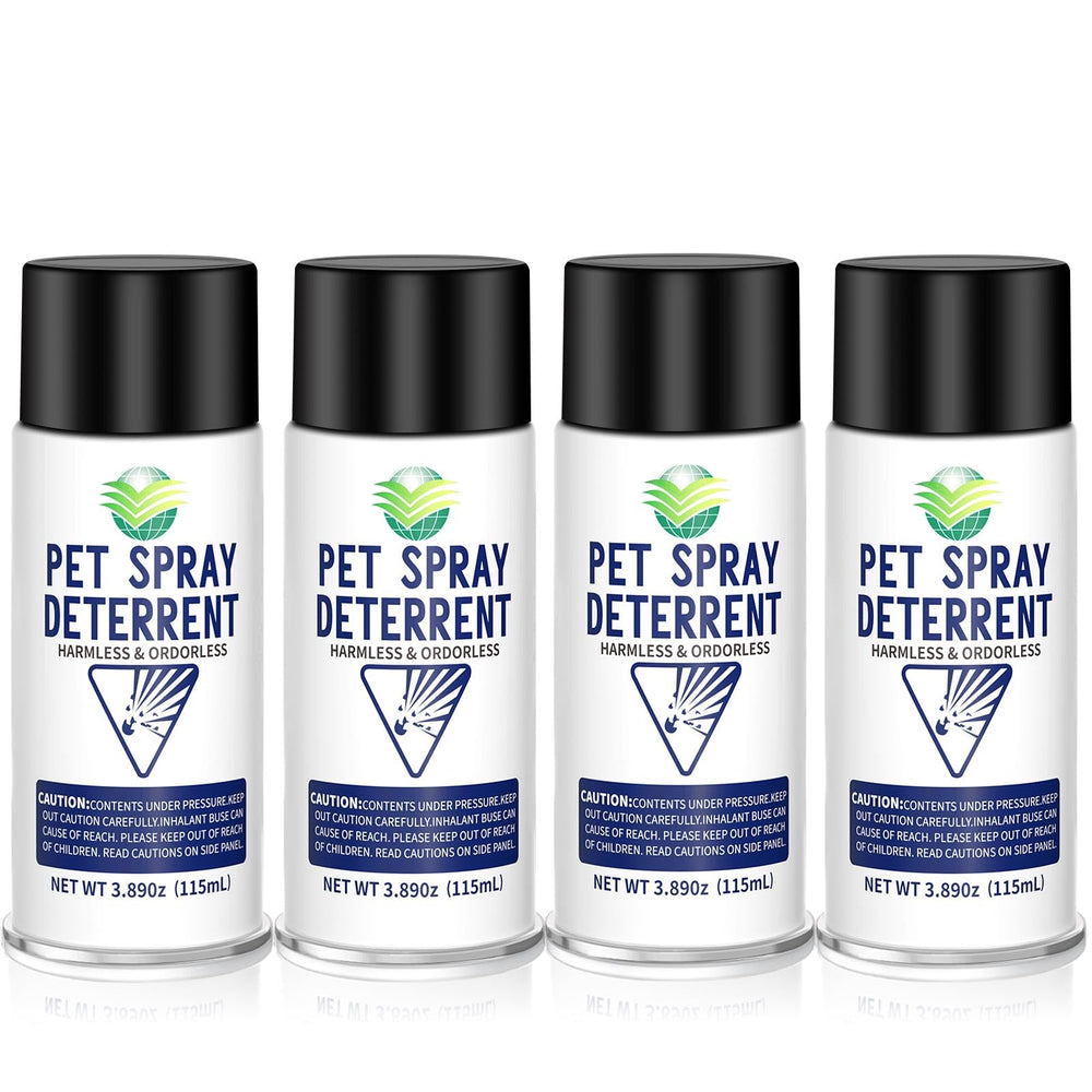 Piutezo cat deterrent refill front view showing 4-pack for safe indoor use