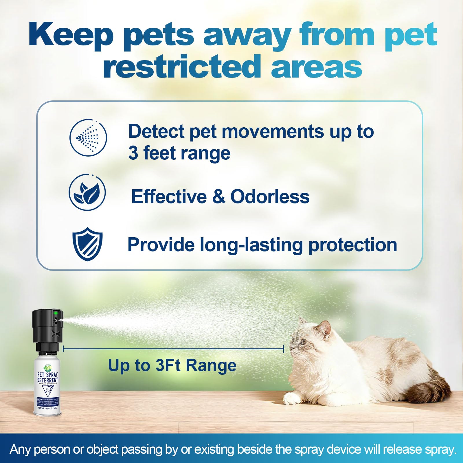 Piutezo cat deterrent refill non-flammable symbol for worry-free home use