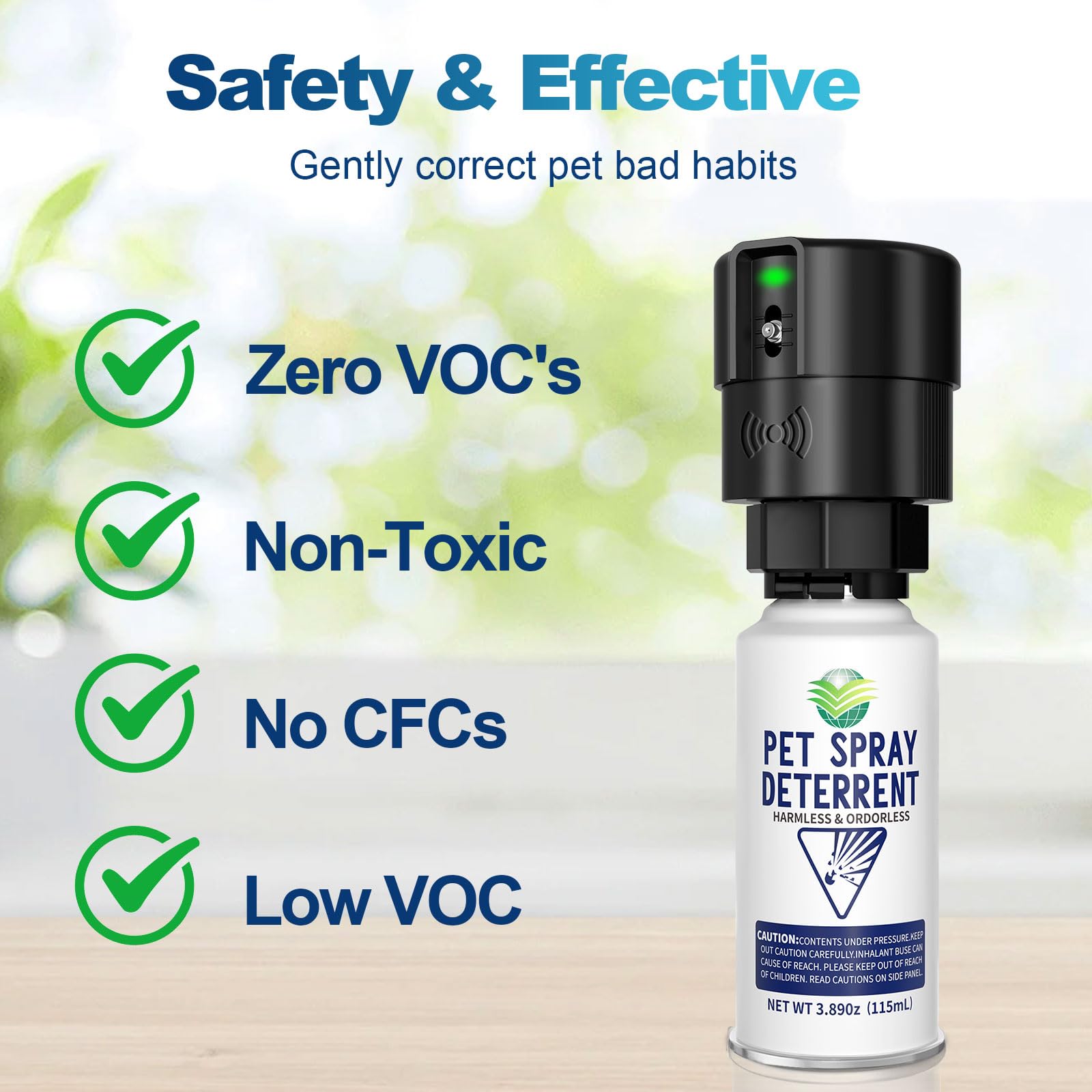 Piutezo cat deterrent refill label detail communicates safety and usage tips