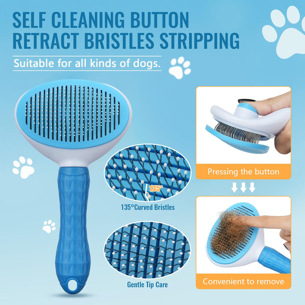 Pjordo dematting comb for pets, helps detangle fur with minimal tug