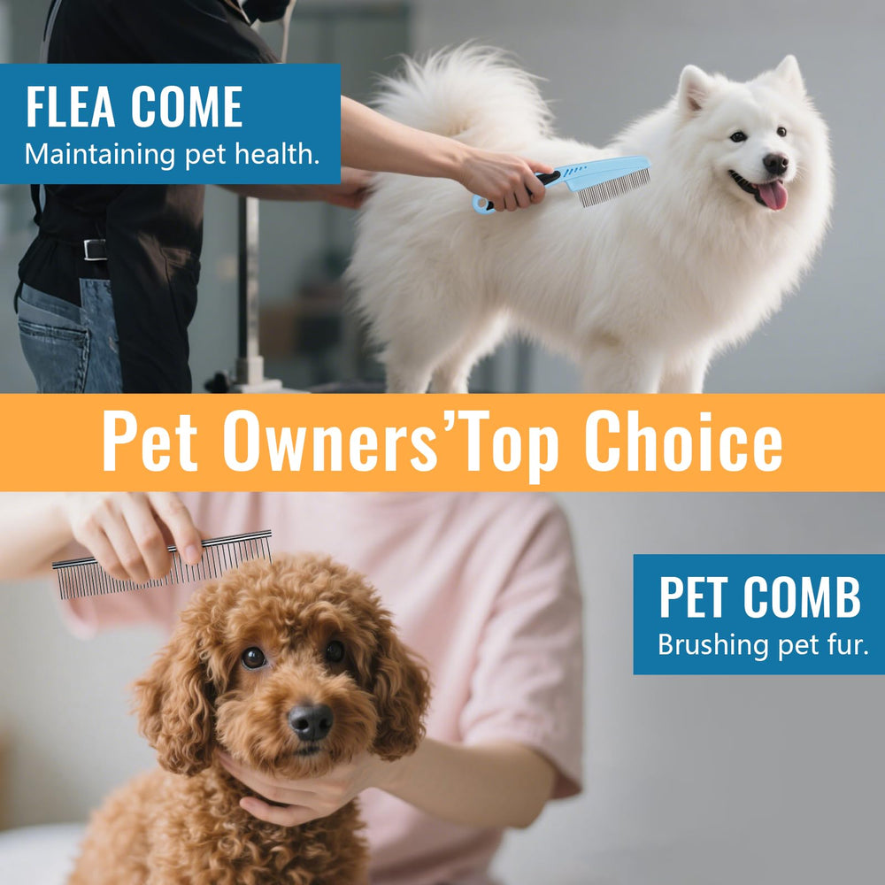 Pjordo flea comb for pets, convenient pest control during grooming