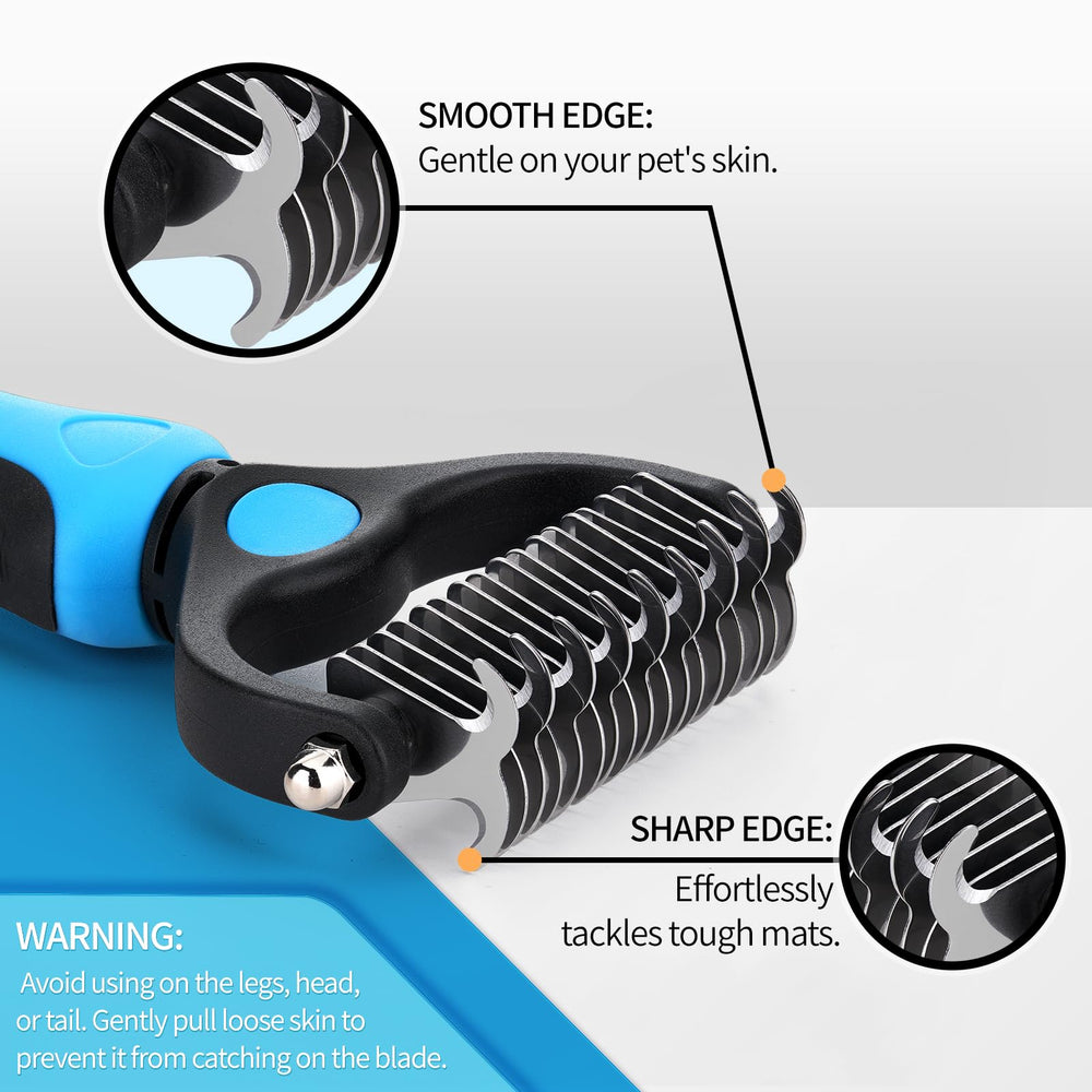 Pjordo grooming session showing a smoother coat after detangler spray.