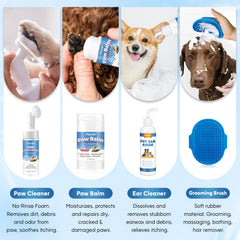Pjordo grooming glove wipes quickly remove odors and dirt for a refreshed coat.