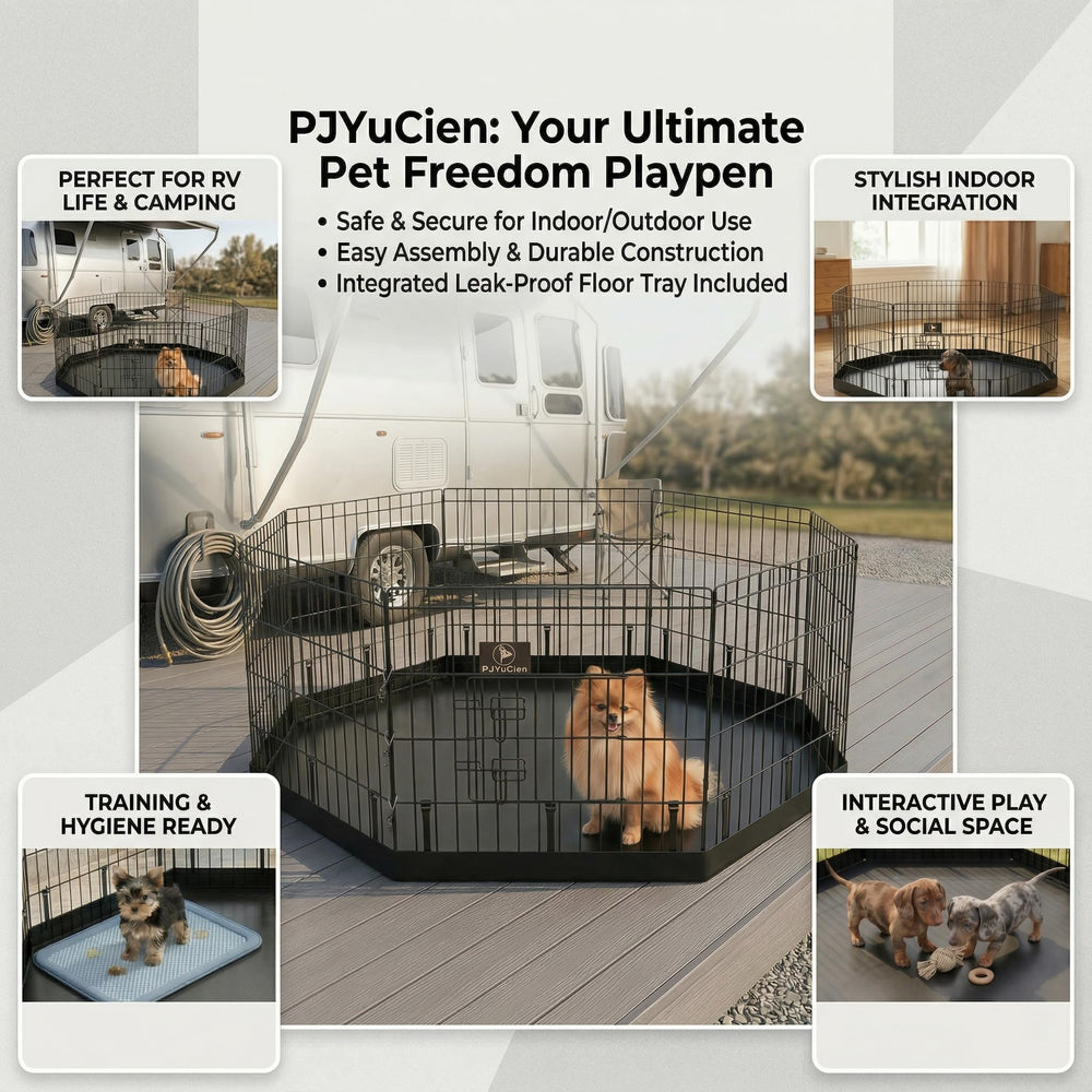 PJYuCien indoor outdoor use highlights playpen versatility