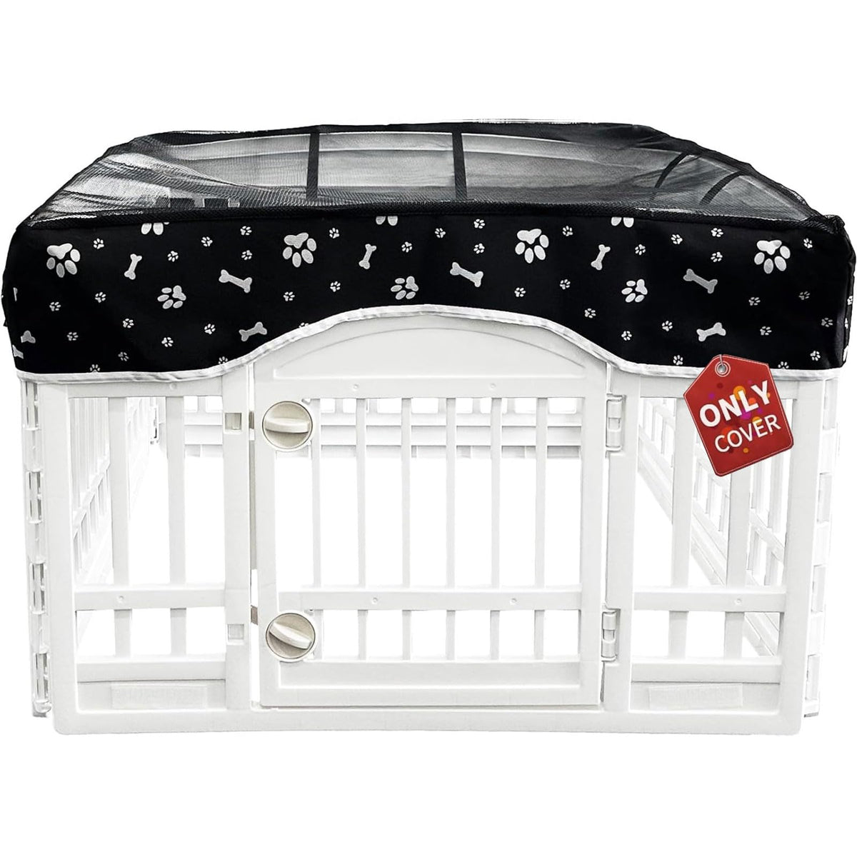 PJYuCien dog playpen mesh top cover for 36-inch square with airflow
