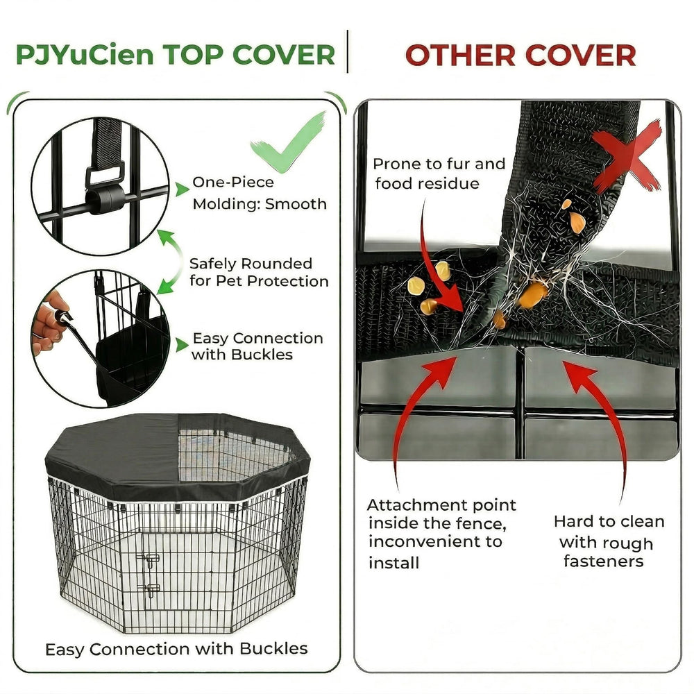 PJYuCien outdoor cover deters intruders while keeping pet visible.