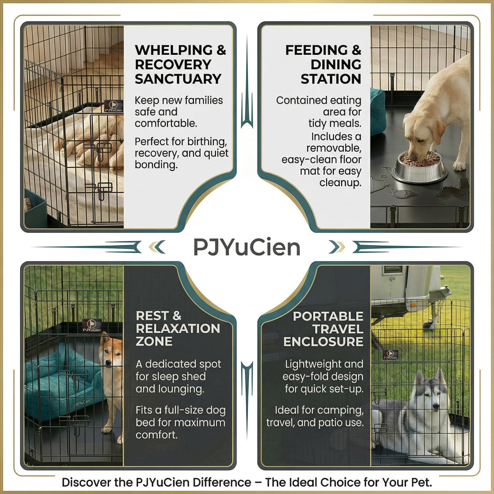 PJYuCien dog playpen ground stakes secure the pen on grass for outdoor use