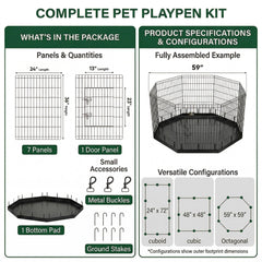 PJYuCien dog playpen indoor outdoor versatility in real home or yard settings