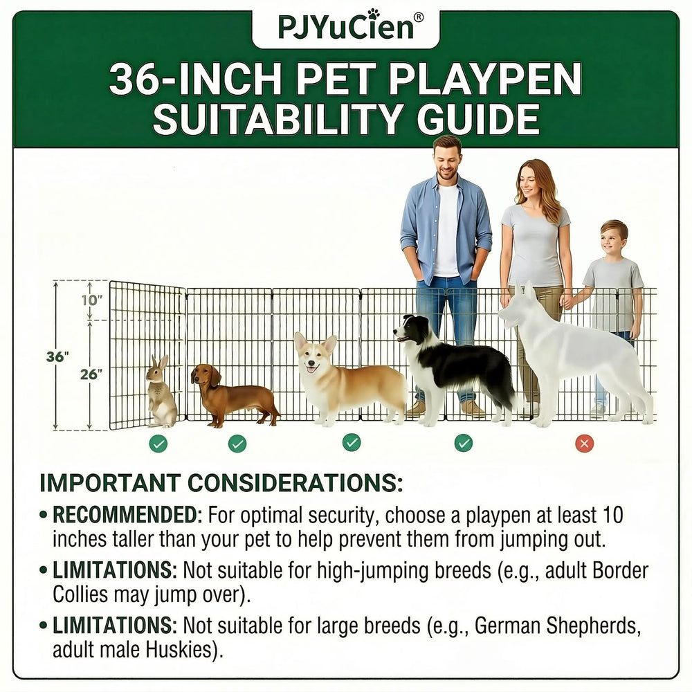 PJYuCien dog playpen leak-proof bottom helps keep spills in the play area
