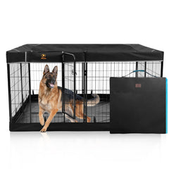 PJYuCien dog playpen storage bag keeps gear organized for travel and camping.