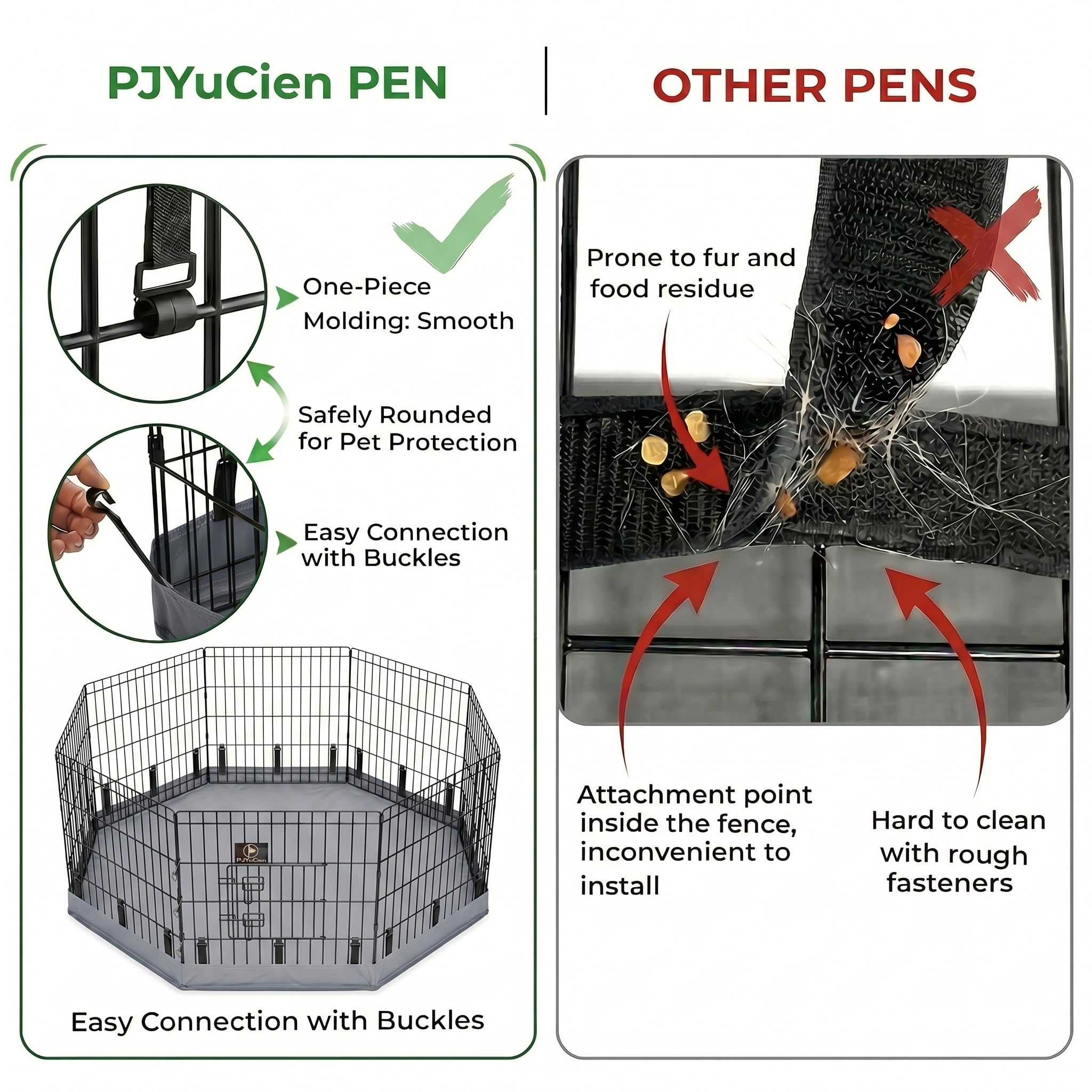 PJYuCien metal frame rust-resistant for indoor and outdoor use.