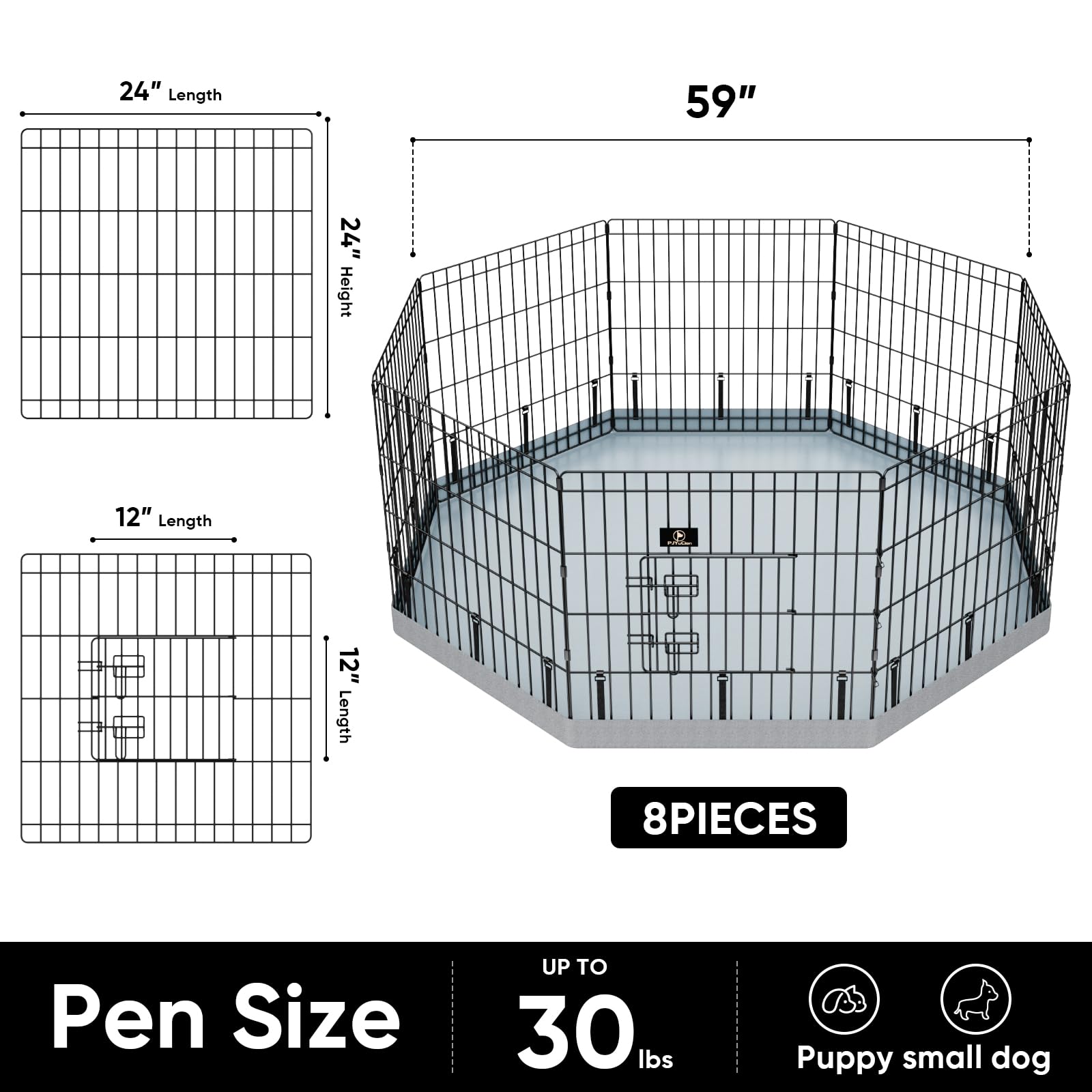 PJYuCien 9-image set showcases multi-pet use in various spaces.