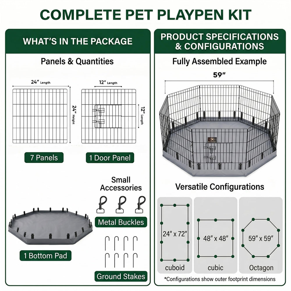 PJYuCien playpen ground stakes stabilize on grass for outdoor setups.