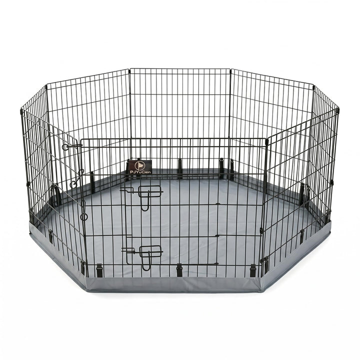 PJYuCien dog playpen bottom pad containing spills for easy cleanup