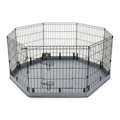 PJYuCien dog playpen bottom pad containing spills for easy cleanup