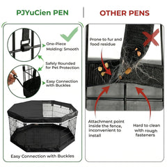 PJYuCien dog playpen rust-resistant frame for outdoor use with stakes