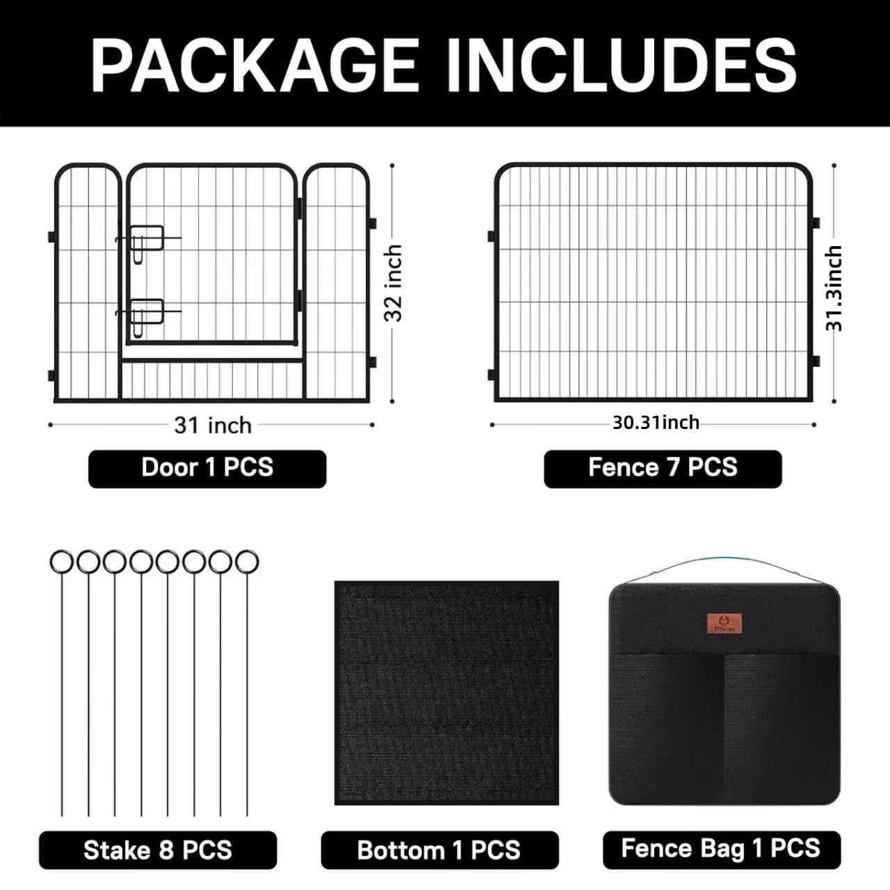PJYuCien storage bag organized panels and stakes for travel