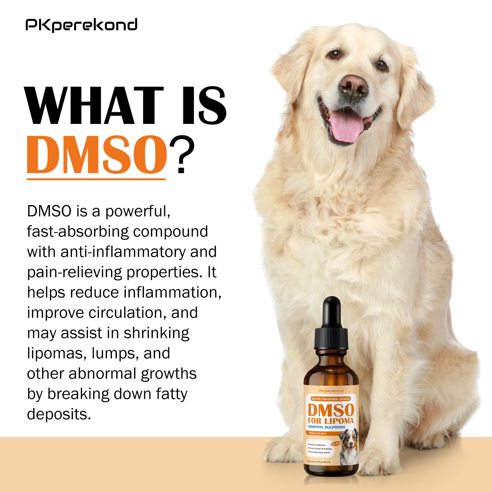 PKperekond DMSO for dogs castor-oil-combo aids smoother skin