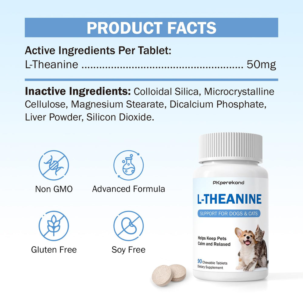 PKperekond L-Theanine product image emphasizing pet wellbeing.