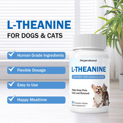 PKperekond L-Theanine chew tablet shown for easy dosing.