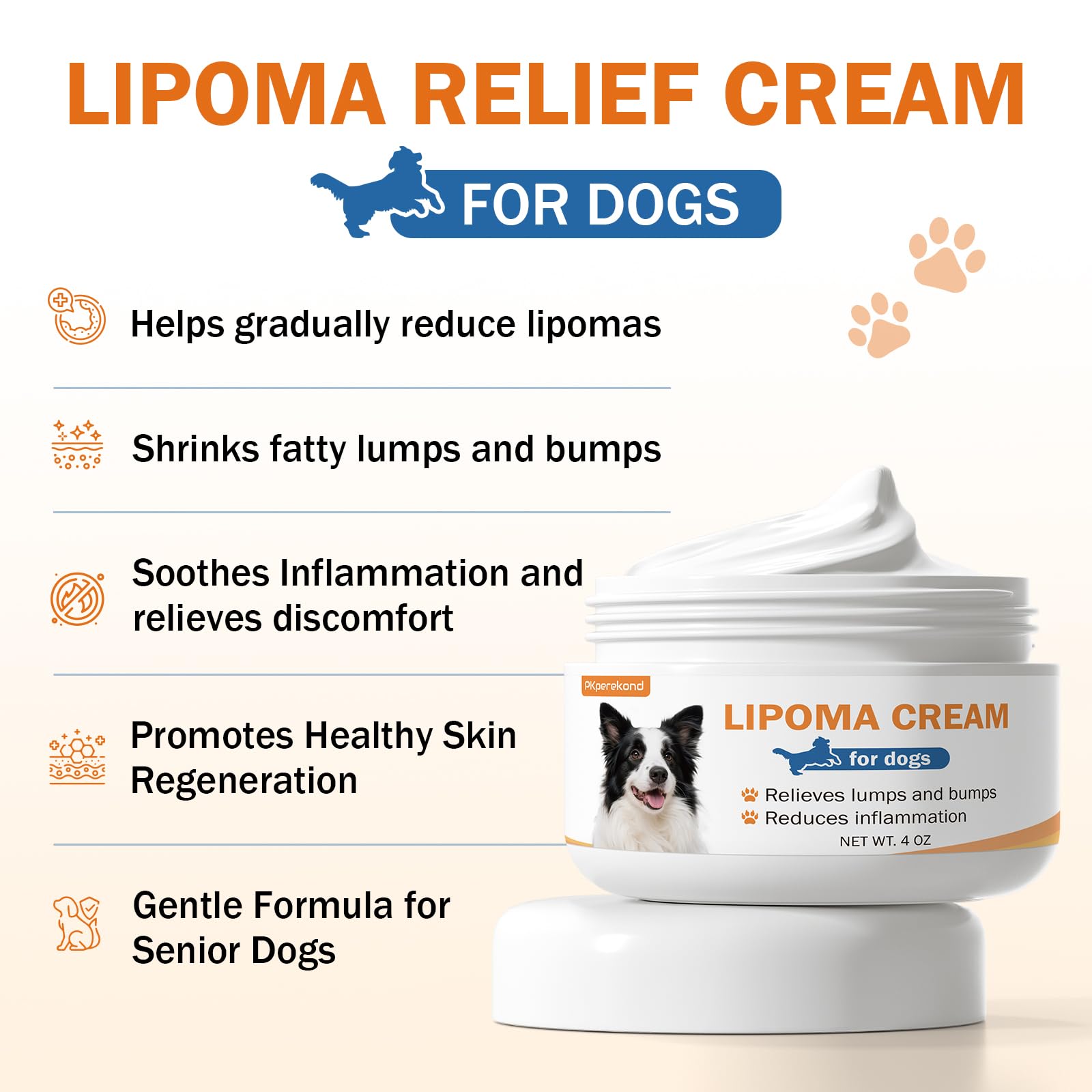 Applying PKperekond Lipoma Cream for Dogs to affected areas easily