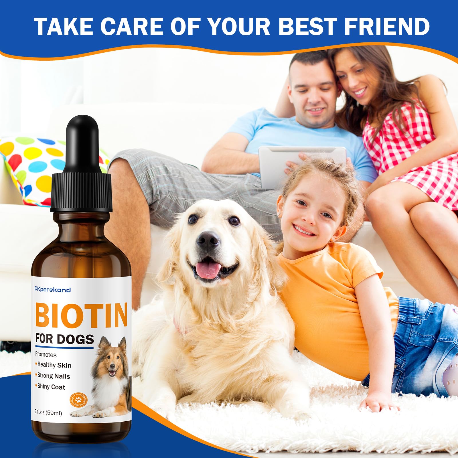 2 oz bottle designed for regular canine supplementation