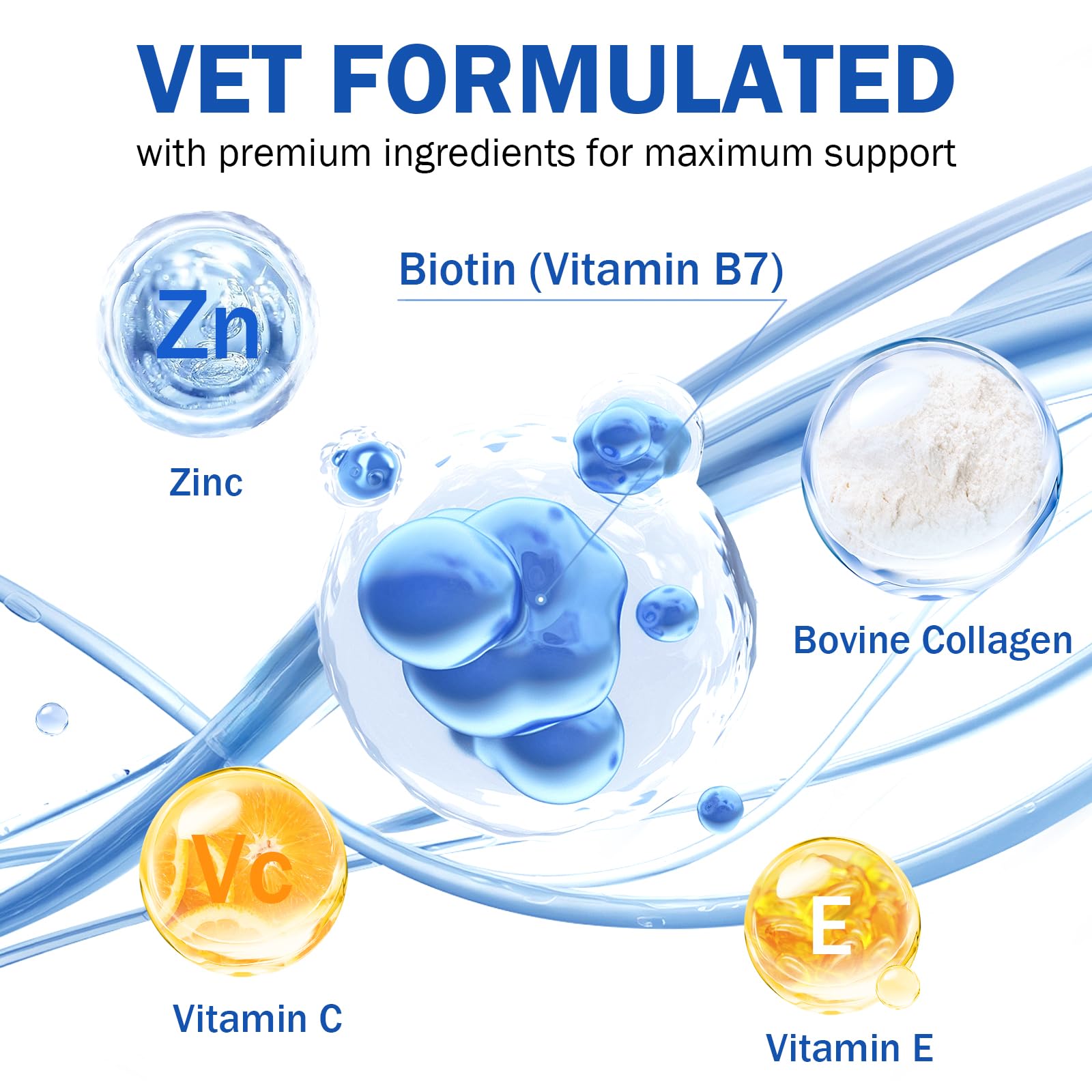 PKperekond biotin and collagen support nails and paw health