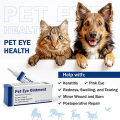 PKperekond Pet Eye Cream tube close-up showing smooth texture