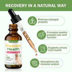 PKperekond Prostate Health for Dogs pour bottle for easy mixing into meals daily