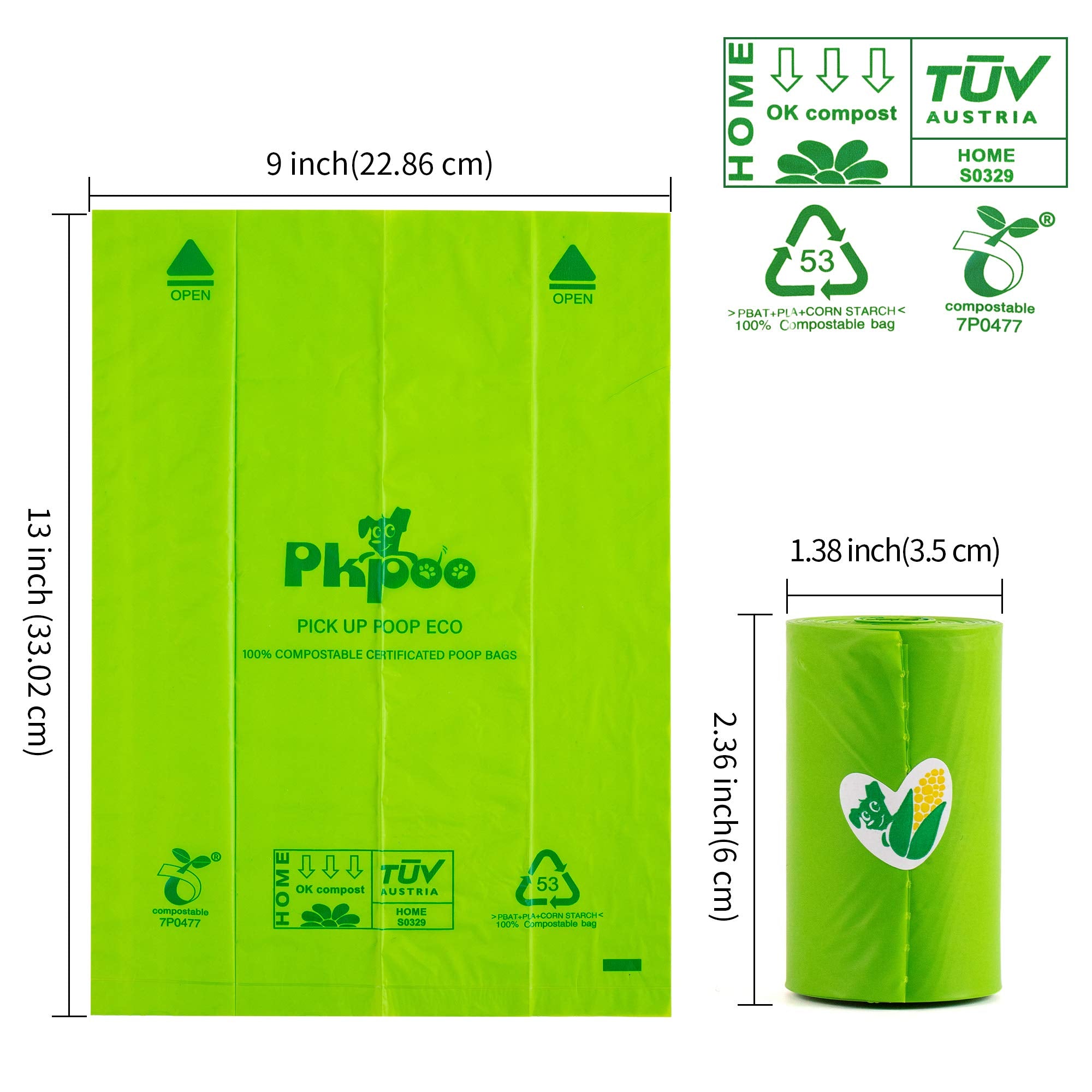 Pkpoo 13x9 inch bags laid out for multi-use tasks