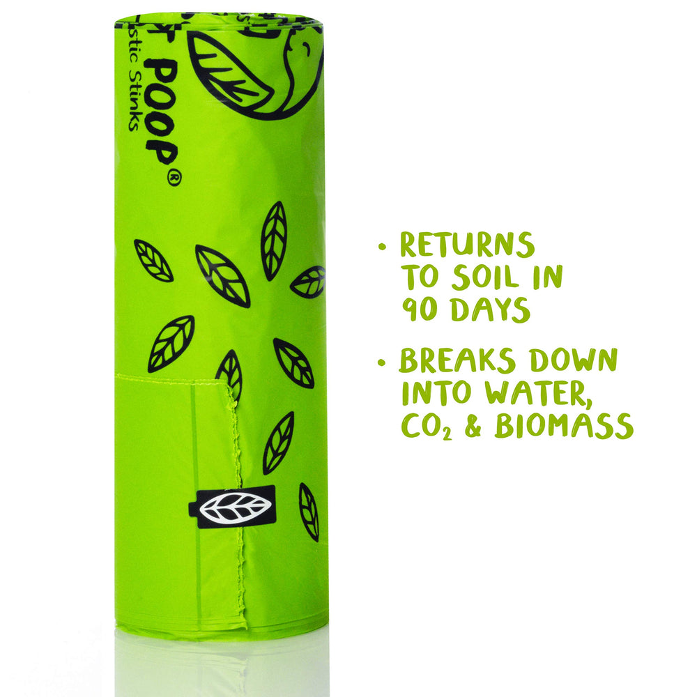 PLANET POOP bags with handles for easy cleanup.