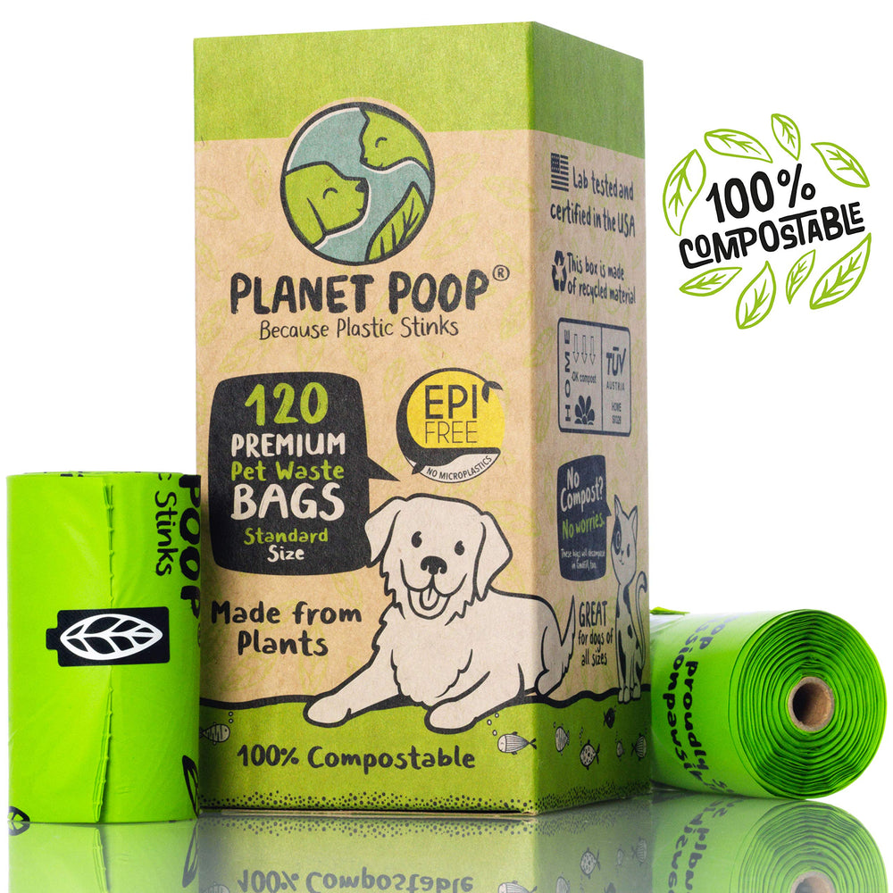 PLANET POOP odorless bags ideal for pet waste disposal