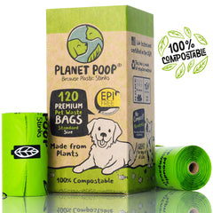 PLANET POOP odorless bags ideal for pet waste disposal
