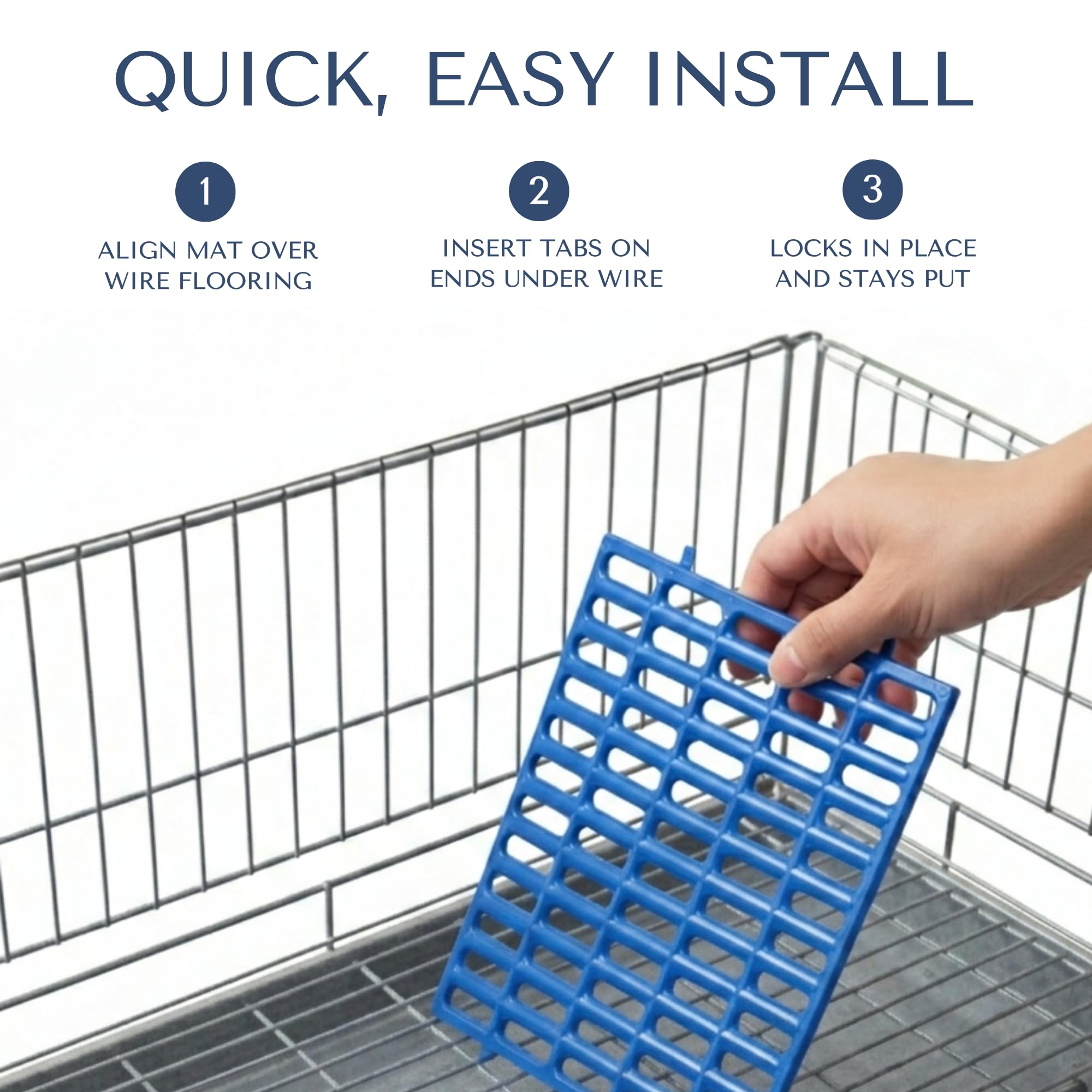 Planet Rabbit blue ABS mat is dishwasher safe for cleaning.