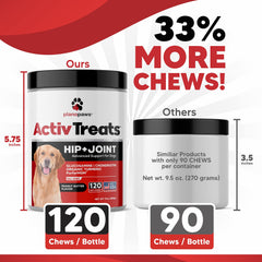 Plano Paws ActivTreats Made in USA seal denotes quality in dog joint care