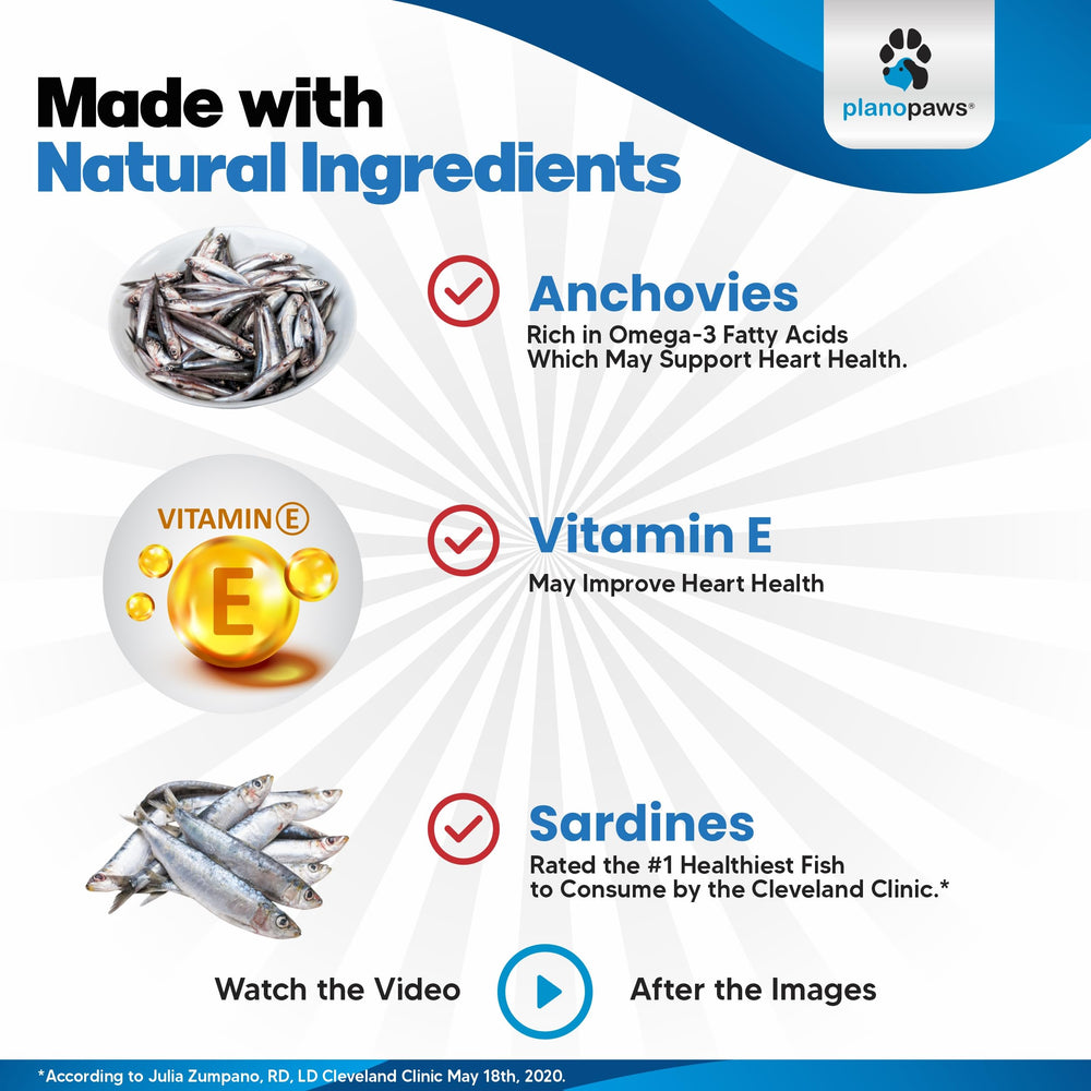 Planopaws Iceland-sourced omega-3 supports sustainable dog nutrition.