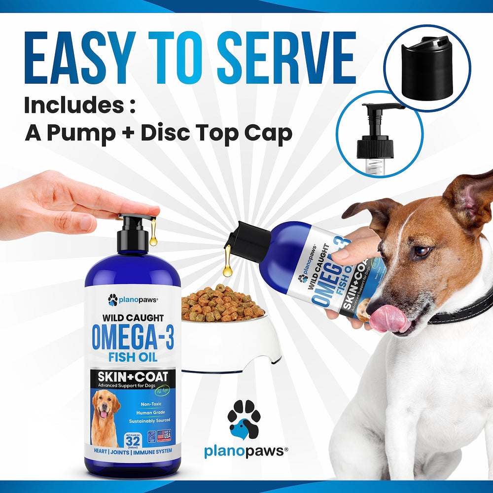 Planopaws Omega 3 dog coat image suggests shine and smoothness with regular use