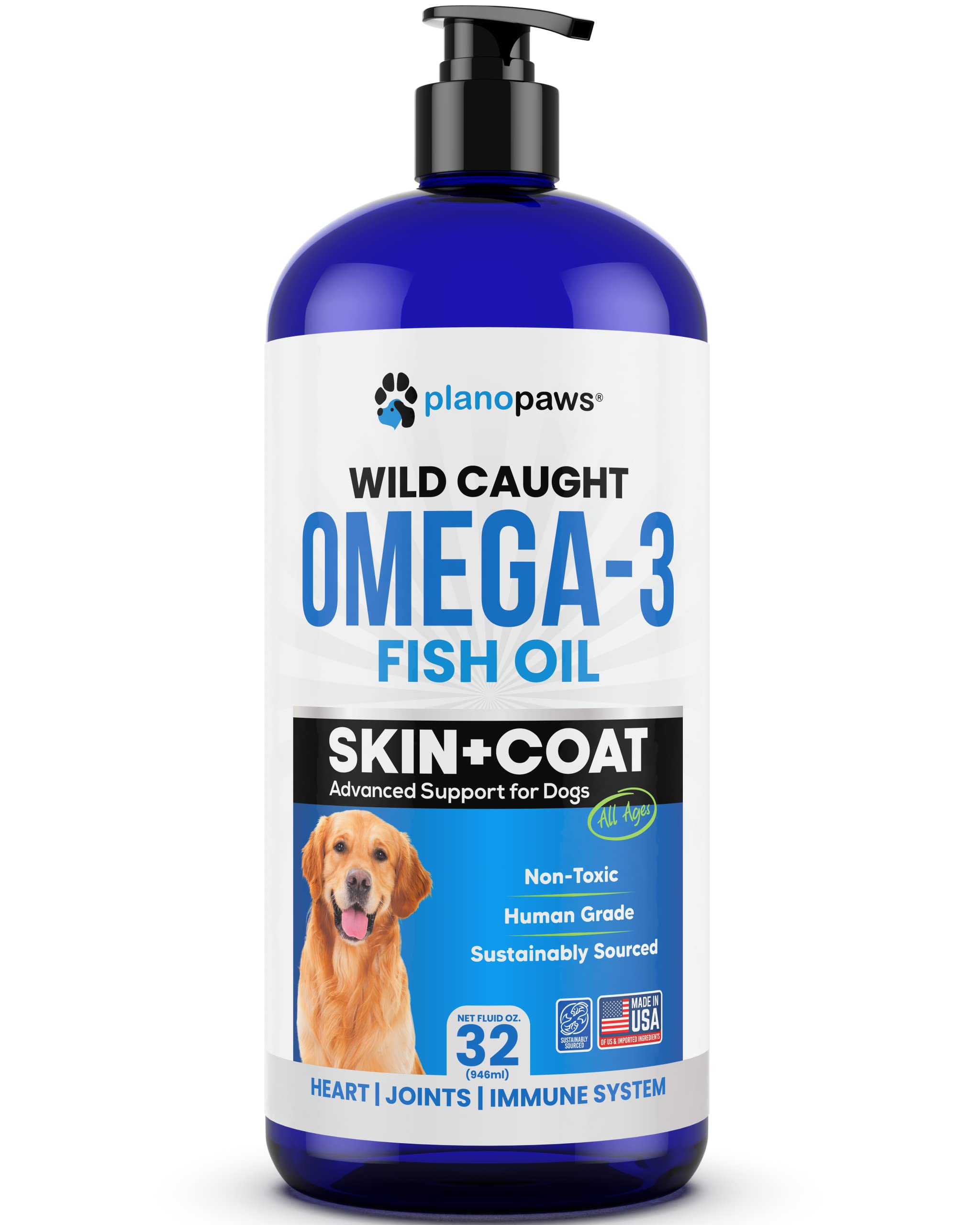 Planopaws Omega 3 dosing on food image demonstrates convenient addition to meals